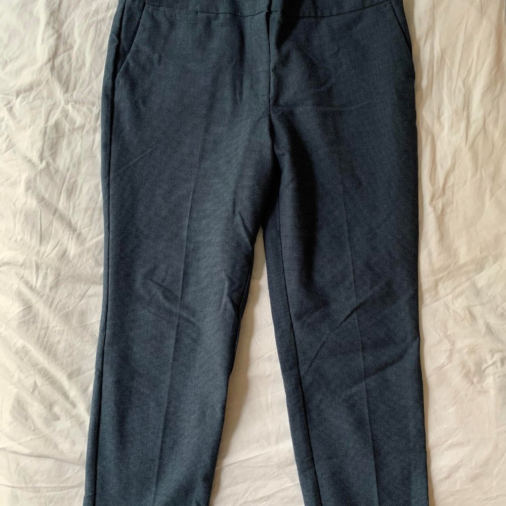 Loft Outlet Straight-Leg Textured Ankle Pants